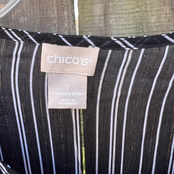 👗Chico’sElegant Black and white Women's Top - Picture 4 of 9
